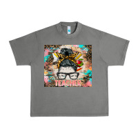 Tornado teacher messy bun tumbler Urban Heavy Tee - BarkalooDesign