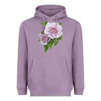 Lavender Silver Lining Rose Heavyweight Hoodie - LillyAllenDesigns