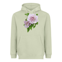 Matcha Silver Lining Rose Heavyweight Hoodie - LillyAllenDesigns