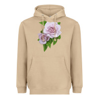 Mushroom Silver Lining Rose Heavyweight Hoodie - LillyAllenDesigns