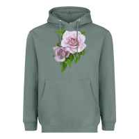 Sage Silver Lining Rose Heavyweight Hoodie - LillyAllenDesigns