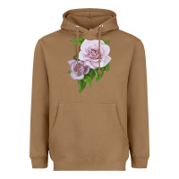 Toasted Coconut Silver Lining Rose Heavyweight Hoodie - LillyAllenDesigns