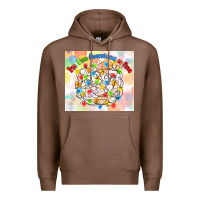 Chestnut im fine everything is fine with lights Premium Hoodie - MaliasSmallBusiness