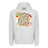 Dove Grey im fine everything is fine with lights Premium Hoodie - MaliasSmallBusiness