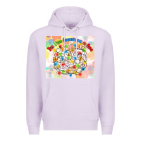 Lilac im fine everything is fine with lights Premium Hoodie - MaliasSmallBusiness