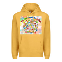 Mustard im fine everything is fine with lights Premium Hoodie - MaliasSmallBusiness