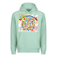 Seafoam im fine everything is fine with lights Premium Hoodie - MaliasSmallBusiness