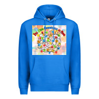 True Royal im fine everything is fine with lights Premium Hoodie - MaliasSmallBusiness