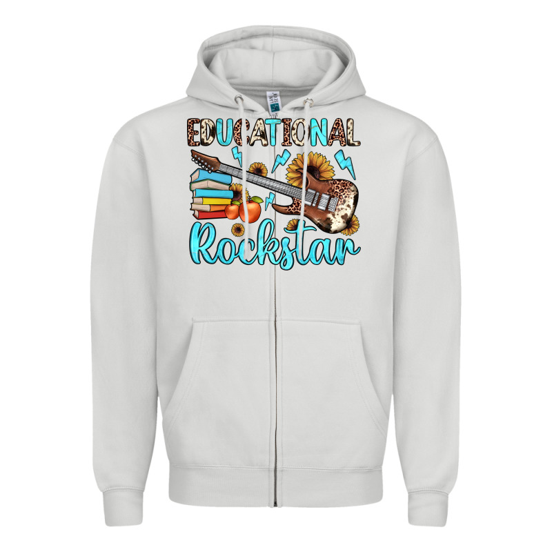 Educational Rockstar Zipper Hoodie by JahusDesignShop | Teevron