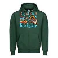 Sports Green educational rockstar Zipper Hoodie - JahusDesignShop