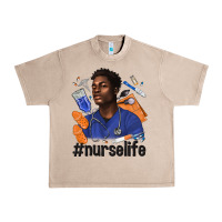 French Oak afro man nurse life Urban Heavy Tee - texasbilliewilder