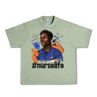 Oil Green afro man nurse life Urban Heavy Tee - texasbilliewilder