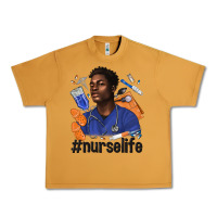 Peanut Butter afro man nurse life Urban Heavy Tee - texasbilliewilder