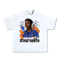 White afro man nurse life Urban Heavy Tee - texasbilliewilder