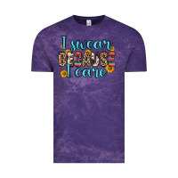 Cloud Purple i swear because i care Vintage Tee - Zillion Design Studio