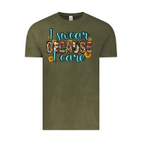 Vintage Olive i swear because i care Vintage Tee - Zillion Design Studio