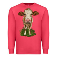 Cardinal simmental heifer Premium Sweatshirt - LillyAllenDesigns