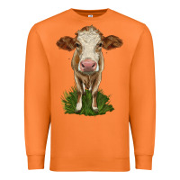 Carrot simmental heifer Premium Sweatshirt - LillyAllenDesigns