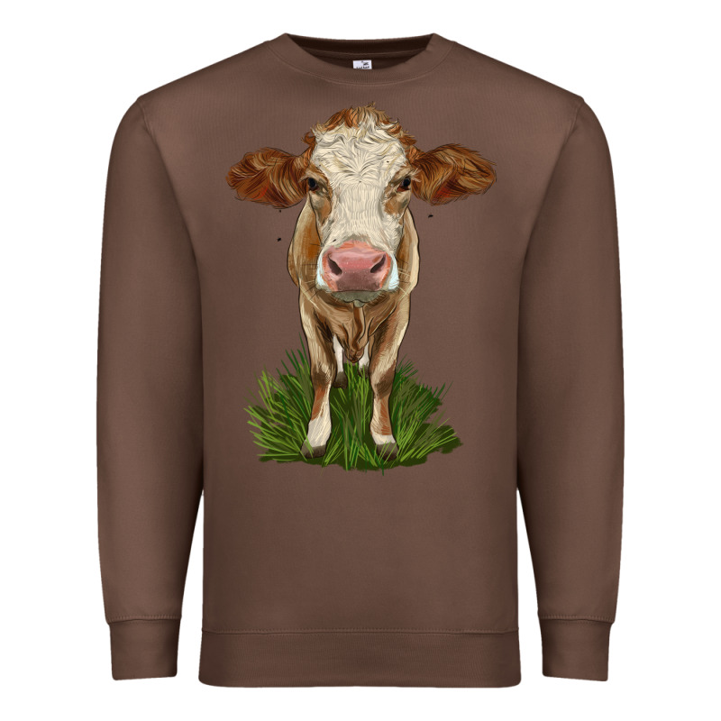 Simmental Heifer Premium Sweatshirt by LillyAllenDesigns | Teevron