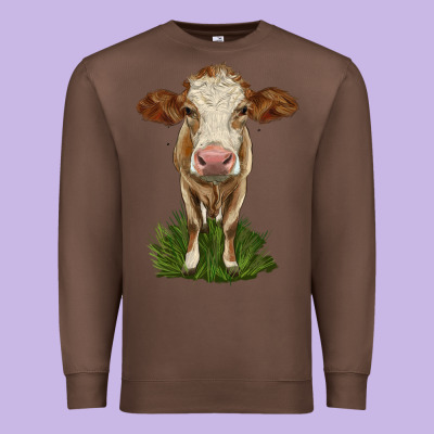 Simmental Heifer Premium Sweatshirt Designed By Lillyallendesigns