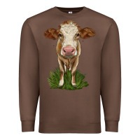 Chestnut simmental heifer Premium Sweatshirt - LillyAllenDesigns