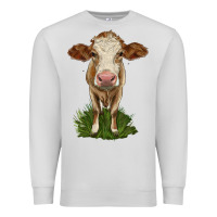 Dove Grey simmental heifer Premium Sweatshirt - LillyAllenDesigns