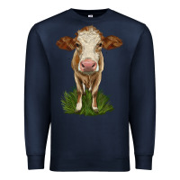 Navy simmental heifer Premium Sweatshirt - LillyAllenDesigns