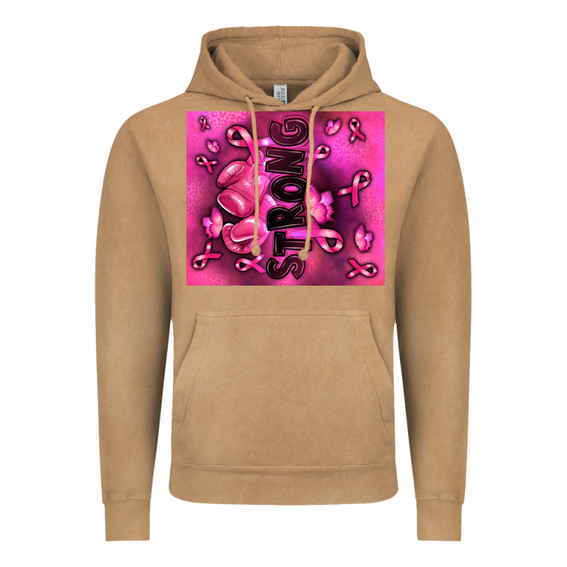 Strong Breast Cancer Vintage Hoodie by RanaPortraitStore | Teevron
