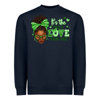 Navy sorority colors green its the self love for me afr Heavyweight Sweatshirt - texasbilliewilder
