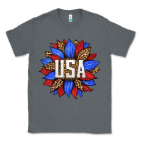 Charcoal Heather american sunflower Classic Tee - HRA Design Shop