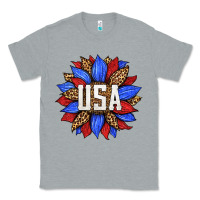 Heather Grey american sunflower Classic Tee - HRA Design Shop