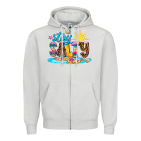 Dove Grey stay salty Zipper Hoodie - AdoDesignShop