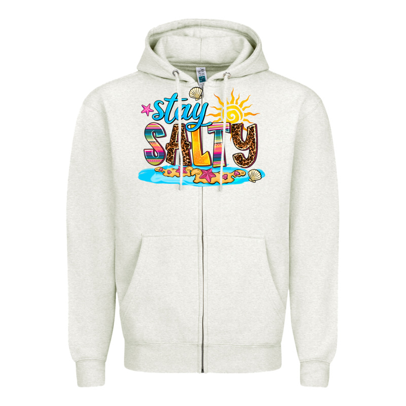 Stay Salty Zipper Hoodie by AdoDesignShop | Teevron