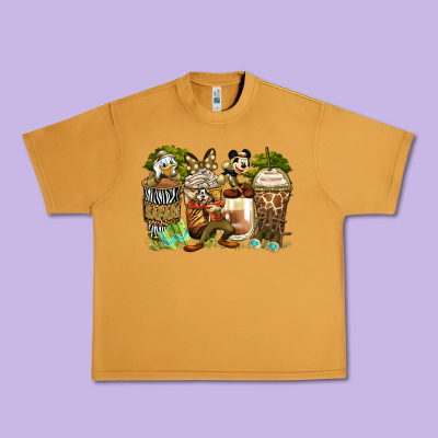 Safari Cartoon Characters Coffee Cups Urban Heavy Tee Designed By Zillion Design Studio