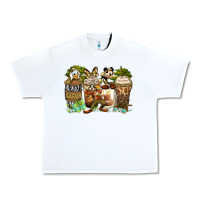 White safari cartoon characters coffee cups Urban Heavy Tee - Zillion Design Studio