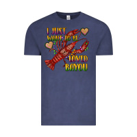 Vintage Denim mardi gras i just want to be loved bayou crawfish Vintage Tee - RanaPortraitStore