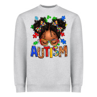 Autism Afro Girl Heavyweight Sweatshirt | Teevron
