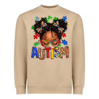 Mushroom autism afro girl Heavyweight Sweatshirt - texasbilliewilder