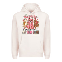 Pale Pink chismosa even in the after life Premium Hoodie - MaliasSmallBusiness