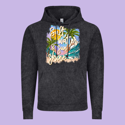 Salt Water Sunshine Vintage Hoodie Designed By Jahusdesignshop