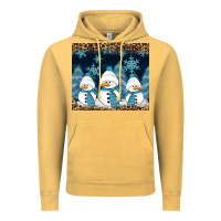 Vintage Mustard snowman winter Vintage Hoodie - RanaPortraitStore