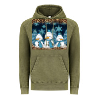 Snowman Winter Vintage Hoodie | Teevron