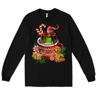 Black christmas coffee afro gnome Long Sleeve Tee - FaDigitalArtStudio
