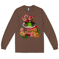 Chestnut christmas coffee afro gnome Long Sleeve Tee - FaDigitalArtStudio