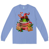 Colony Blue christmas coffee afro gnome Long Sleeve Tee - FaDigitalArtStudio