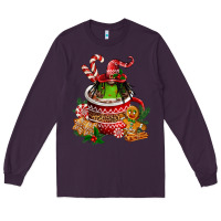 Plum christmas coffee afro gnome Long Sleeve Tee - FaDigitalArtStudio