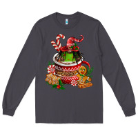 Smoke christmas coffee afro gnome Long Sleeve Tee - FaDigitalArtStudio