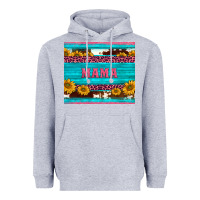 Heather Grey cowhide leopard sunflowers mama Heavyweight Hoodie - BarkalooDesign