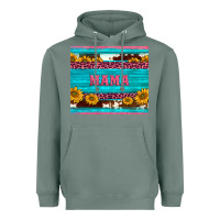 Sage cowhide leopard sunflowers mama Heavyweight Hoodie - BarkalooDesign