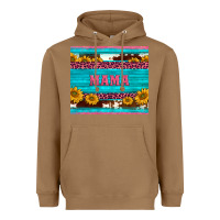 Toasted Coconut cowhide leopard sunflowers mama Heavyweight Hoodie - BarkalooDesign